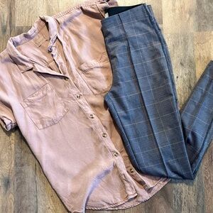 Altar'd State Pink Button Down Shirt